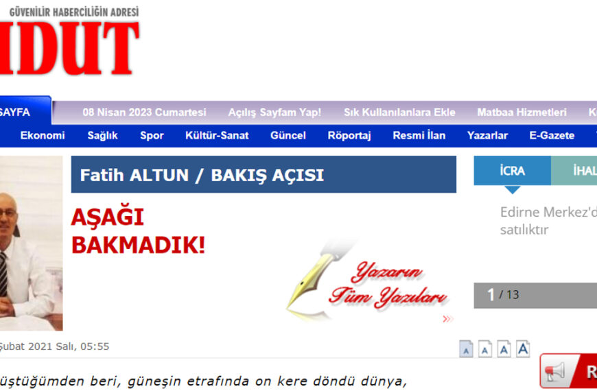 Aşağı Bakmadık!
